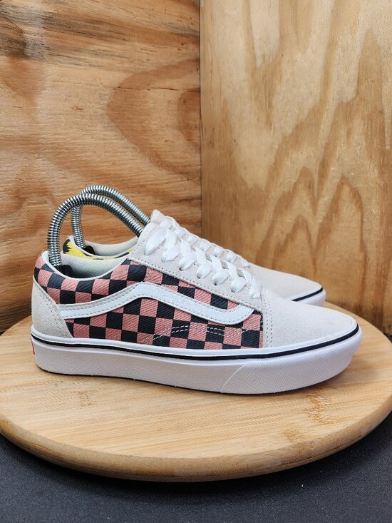 Vans Shoes - Vans Old Skool Comfy Cush Animal Checkered Print Low Suede Sneakers